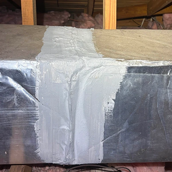 Attic duct sealing during HVAC service in Starke FL