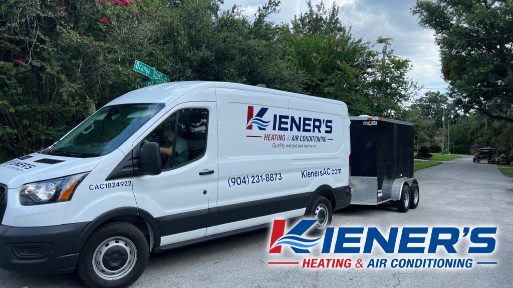 Hvac Van On Street In Jacksonville
