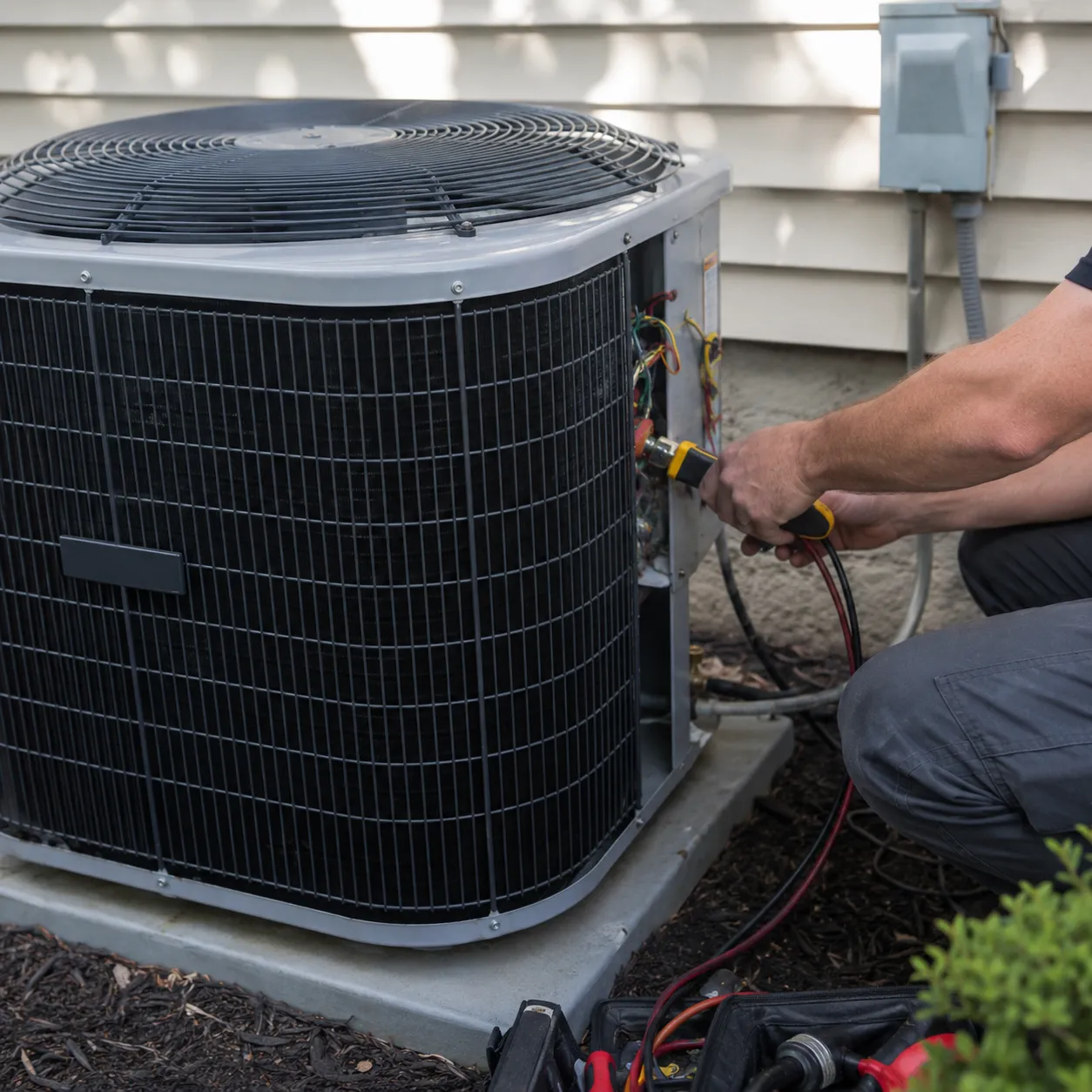 Outdoor Condenser Hvac Service Image